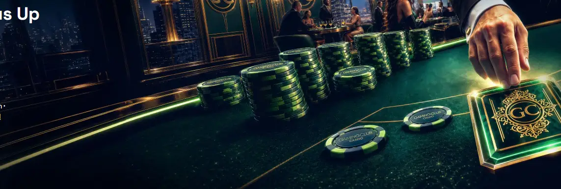 Gaming Club table scene used on the login route page; no sign-in form here